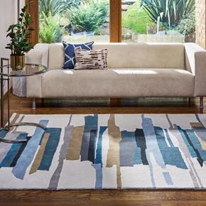 Vlněný kusový koberec Harlequin Zeal Indigo 43008