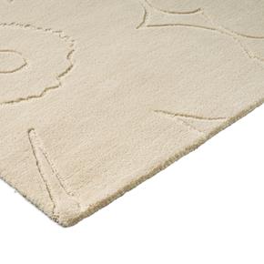 Designový vlněný koberec Marimeko Piirto Uniko bílý