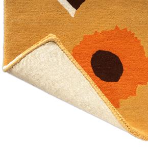 Designový vlněný koberec Marimekko Unikko žlutý 132406