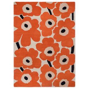 Designový vlněný koberec Marimekko Unikko oranžový 132403