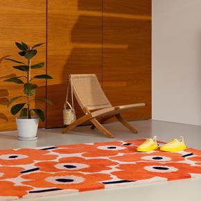 Designový vlněný koberec Marimekko Unikko oranžový 132403