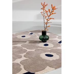 Designový vlněný koberec Marimekko Unikko šedý 132401