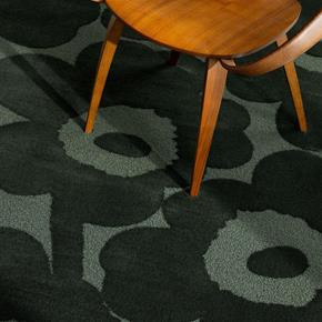 Designový vlněný koberec Marimekko Unikko zelený