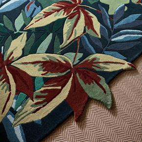 Vlněný kusový koberec Sanderson Robin´S Wood Forest green 146508