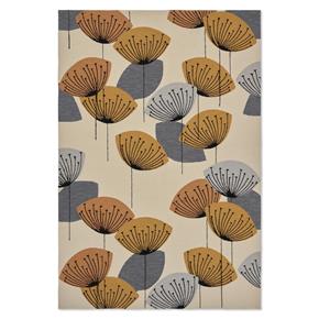 Outdoorový koberec Sanderson Dandelions clocks ochre/silver 445803