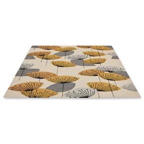 Outdoorový koberec Sanderson Dandelions clocks ochre/silver 445803