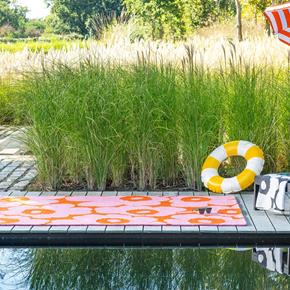 Outdoorový koberec Marimekko Unikko pink-orange 434302