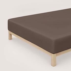 Prostěradlo SCHLAFGUT®  jersey elasthan BOXSPRING hnědé 811