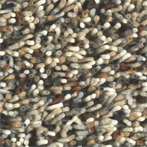 Moderní vlněný koberec B&C Rocks hnědo béžový 70401