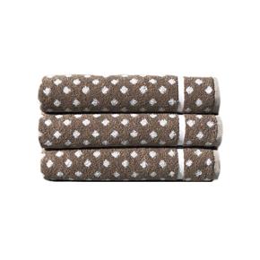Froté ručník Lasa DOTS hnědý
