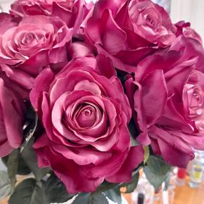 Umělá květina Sia růže Sarah růžová