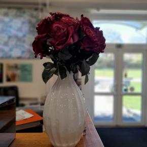 Umělá květina Sia růže Sarah růžová