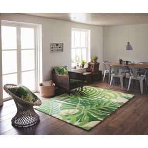 Vlněný kusový koberec Sanderson Manila green 46407