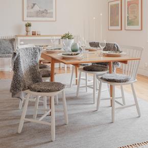 Skinnwille Home Collection kožešinová předložka Curly charcoal grey