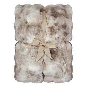 Skinnwille Home Collection kožešinový pléd Misty pískový