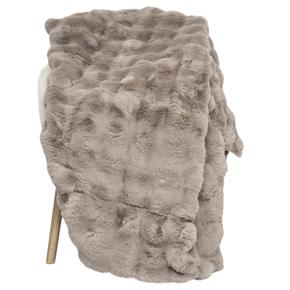 Skinnwille Home Collection kožešinový pléd Misty taupe