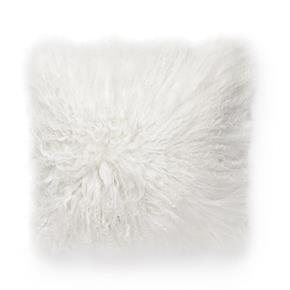 Skinnwille Home Collection kožešinový povlak na polštář Shansi bílý