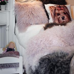 Skinnwille Home Collection kožešinová předložka Shansi růžová