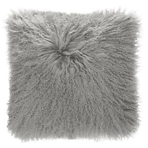 Skinnwille Home Collection kožešinový povlak na polštář Shansi šedý