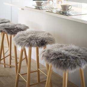 Skinnwille Home Collection kožešinový sedák Gently béžový