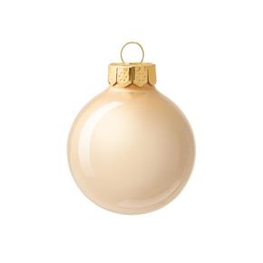 Skleněná vánoční ozdoba champagne 10 cm