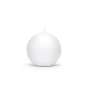 Kulatá svíčka EDG bílá 8 cm