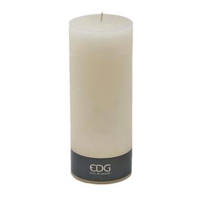 Svíčka válec EDG krémová 25 cm
