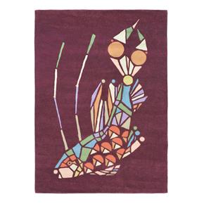 Moderní kusový koberec Ted Baker Emerging Fish burgundy 160500