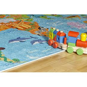 Dětský kusový koberec Torino Kids TOK233/world map