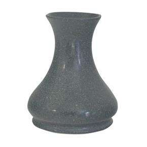 Keramická hřbitovní váza hladká šedá 22 cm