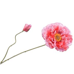 Umělá květina Silk-ka Vlčí mák růžový