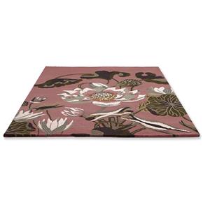 Vlněný květinový koberec Wedgwood Waterlily dusty rose 038602