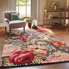 Vlněný kusový koberec Sanderson Stapleton Park rosewood 45302