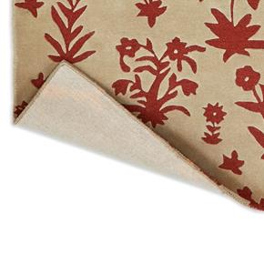 Vlněný kusový koberec Sanderson Woodland Glade linen russet brown 146801