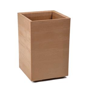 Vysoký květináč Karo ECO wood přírodní dřevo